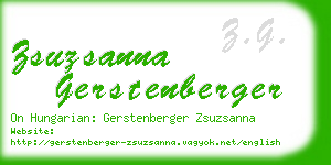 zsuzsanna gerstenberger business card
